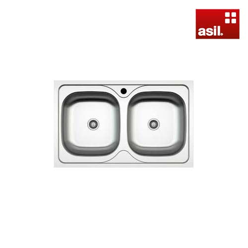حوض مطبخ Asil AS 13 — 80×50 سم