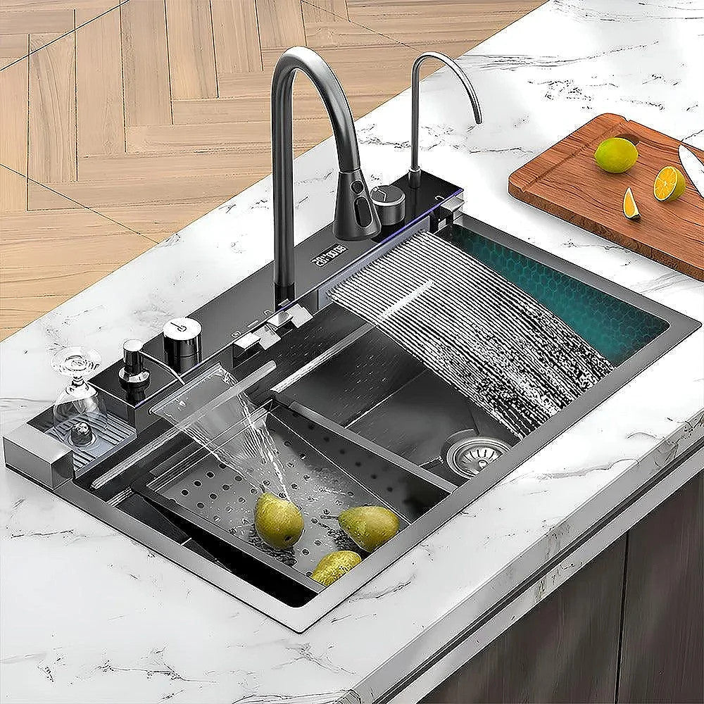 Korina KSM 750 BL Digital kitchen sink