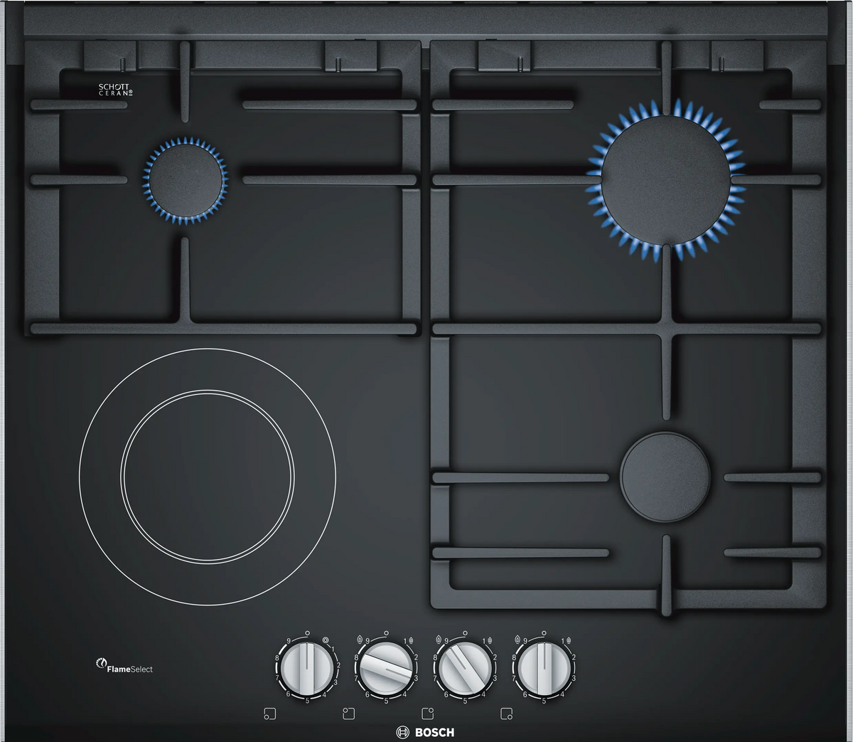 Bosch PRY6A6B70Q | Built-in hob – mixed gas/electric
