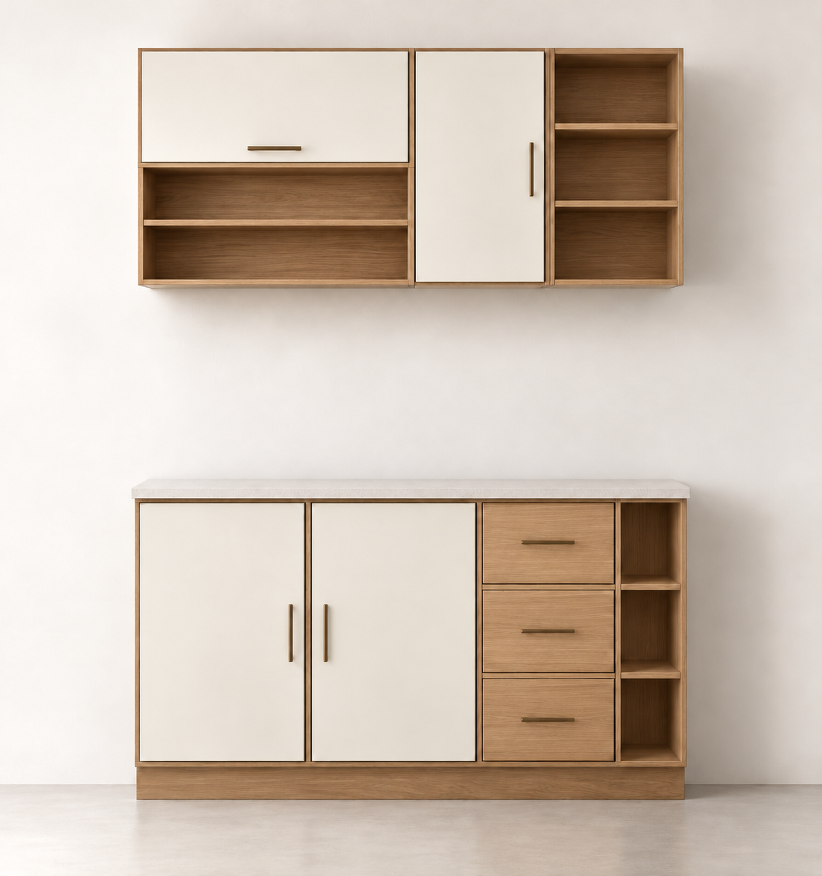 تصميم مطبخ مستقيم 160 سم