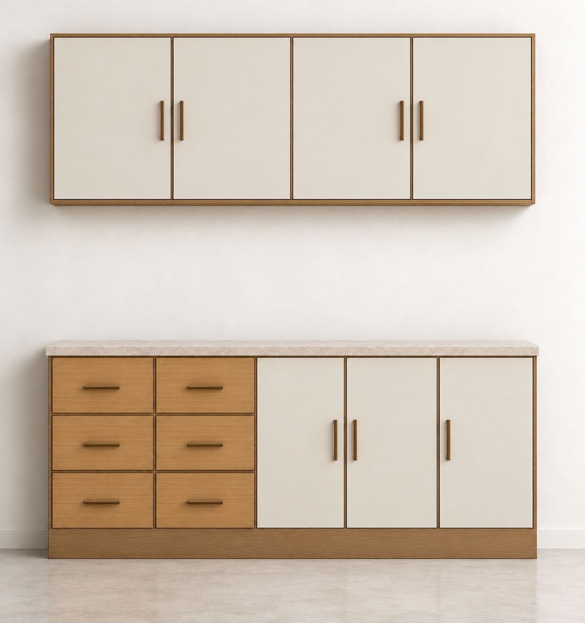 تصميم مطبخ مستقيم 200 سم
